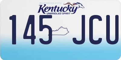 KY license plate 145JCU