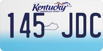 KY license plate 145JDC