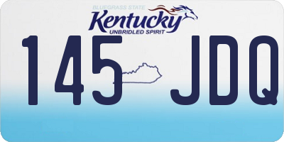 KY license plate 145JDQ