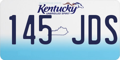 KY license plate 145JDS