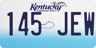 KY license plate 145JEW