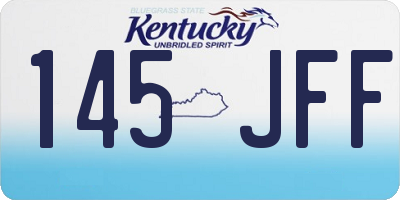 KY license plate 145JFF