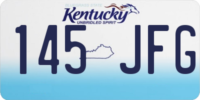 KY license plate 145JFG