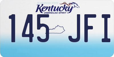 KY license plate 145JFI