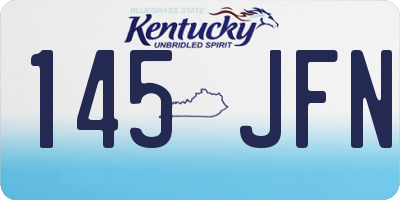 KY license plate 145JFN