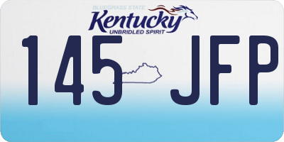 KY license plate 145JFP