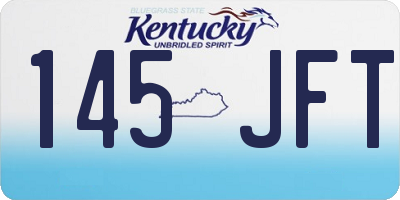 KY license plate 145JFT