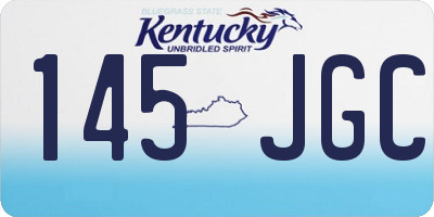 KY license plate 145JGC