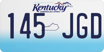 KY license plate 145JGD