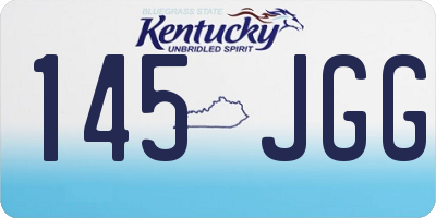 KY license plate 145JGG