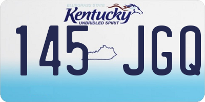 KY license plate 145JGQ