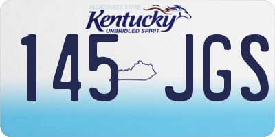 KY license plate 145JGS