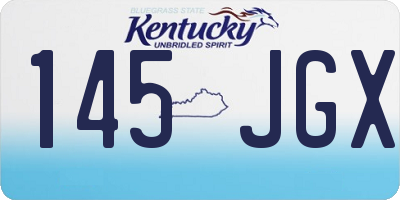 KY license plate 145JGX