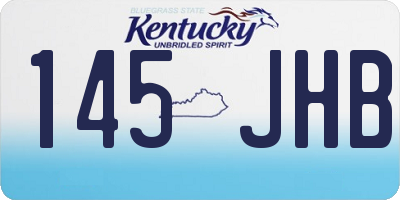 KY license plate 145JHB