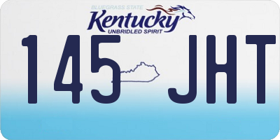 KY license plate 145JHT