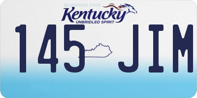 KY license plate 145JIM