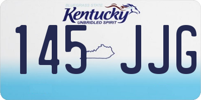 KY license plate 145JJG