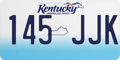 KY license plate 145JJK