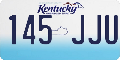 KY license plate 145JJU