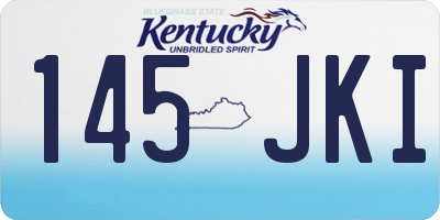 KY license plate 145JKI