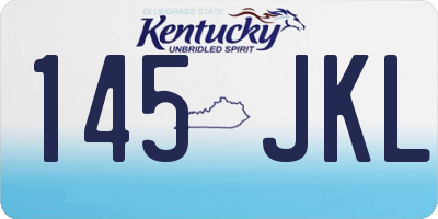 KY license plate 145JKL