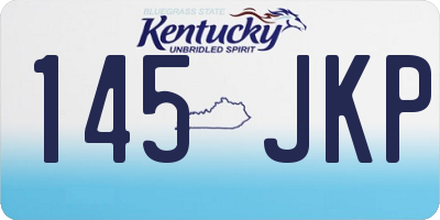 KY license plate 145JKP