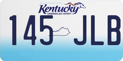 KY license plate 145JLB