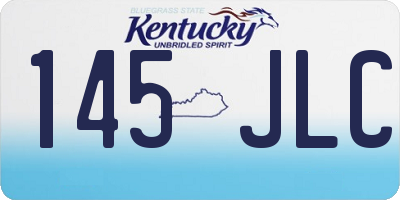 KY license plate 145JLC