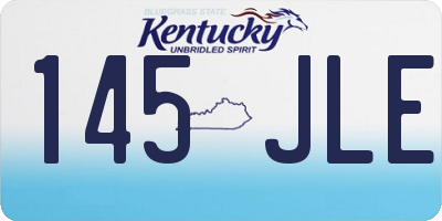 KY license plate 145JLE