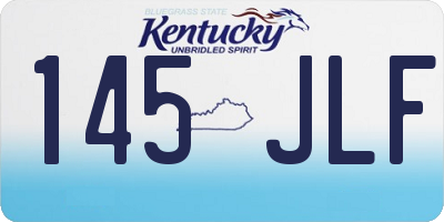 KY license plate 145JLF