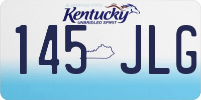 KY license plate 145JLG