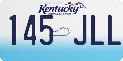 KY license plate 145JLL