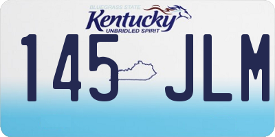 KY license plate 145JLM