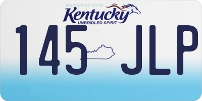 KY license plate 145JLP