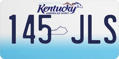 KY license plate 145JLS