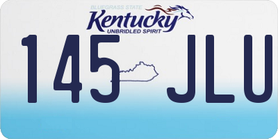 KY license plate 145JLU