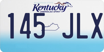KY license plate 145JLX