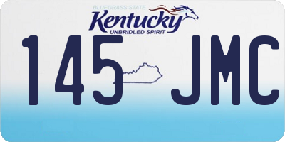 KY license plate 145JMC