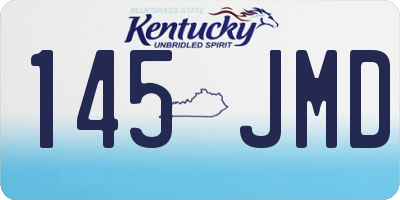KY license plate 145JMD