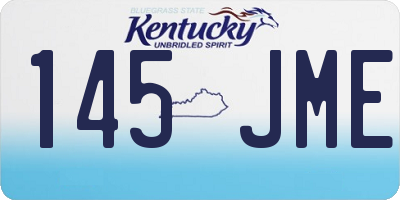 KY license plate 145JME