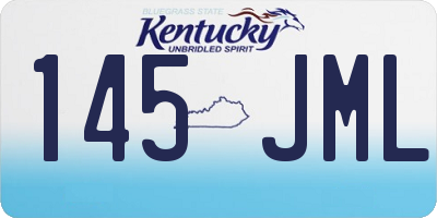 KY license plate 145JML