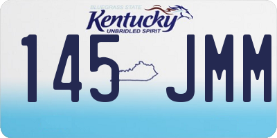 KY license plate 145JMM