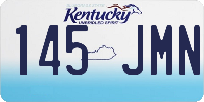 KY license plate 145JMN
