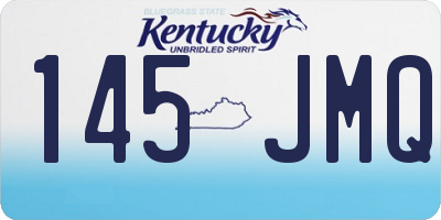 KY license plate 145JMQ