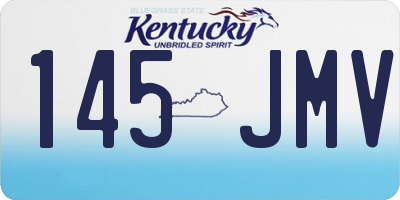 KY license plate 145JMV