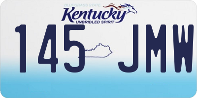 KY license plate 145JMW