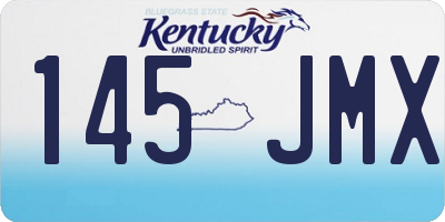 KY license plate 145JMX
