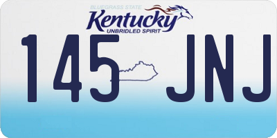 KY license plate 145JNJ