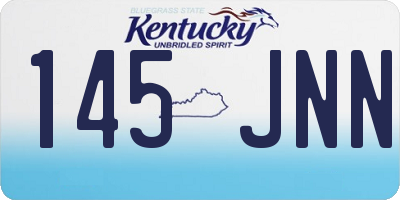 KY license plate 145JNN