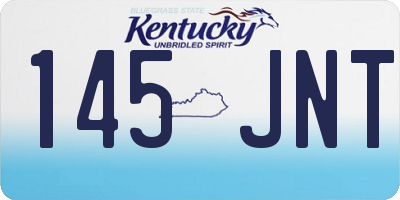 KY license plate 145JNT